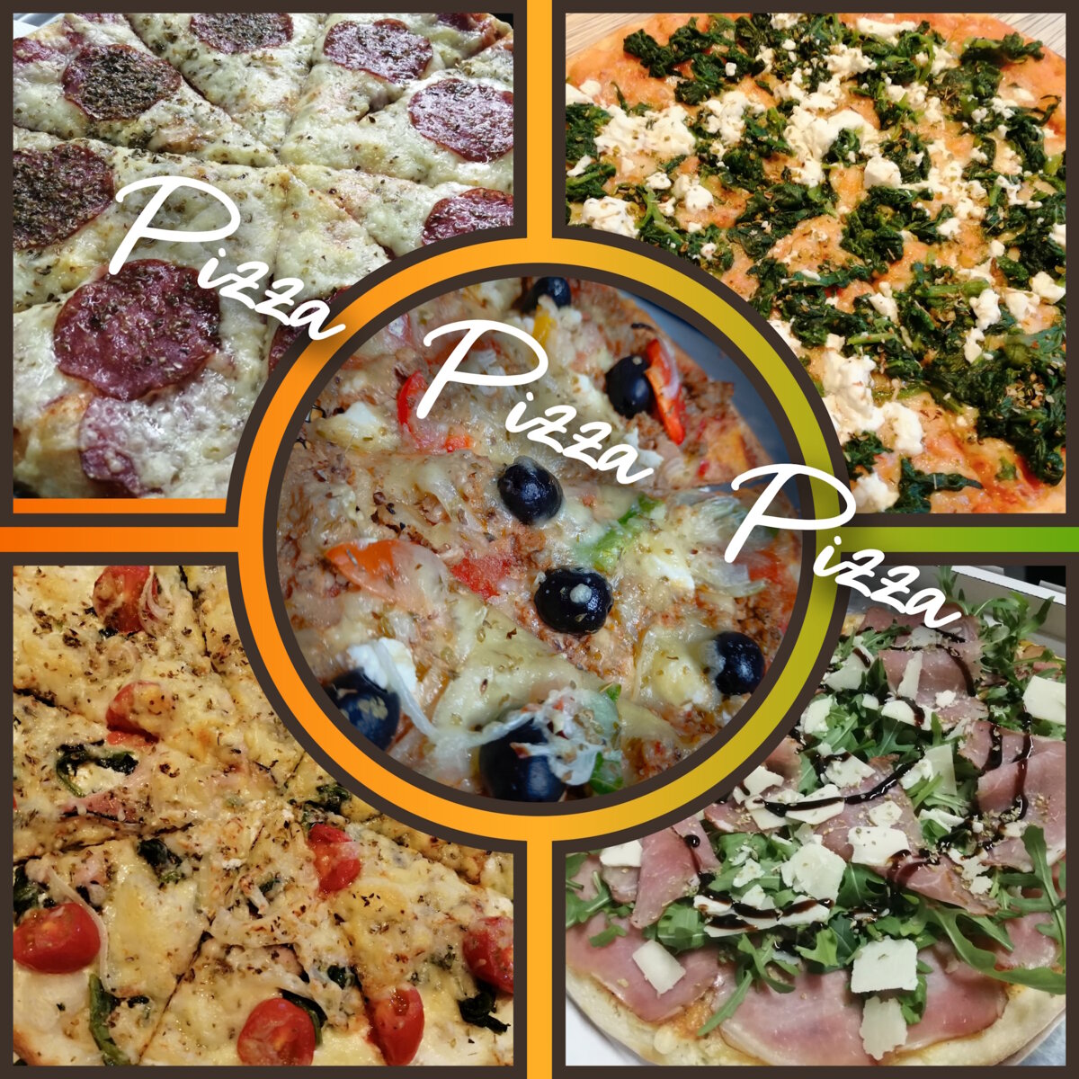 Pizzen bei Cafe Pub Franziska